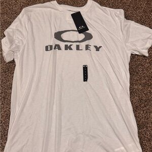 Oakley White and Black Logo Tee